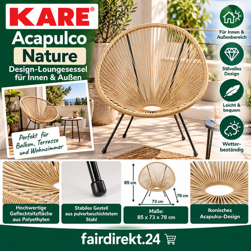 Kare acapulco nature sessel - kare,